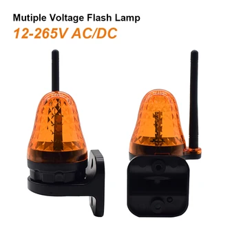 AC/DC 12V-265V LED Brány Blikajúce Výstražné Lampy, Alarm Lampa Pre Swing Posuvné Brány Otvárač/Bariéru Brány Signál Strobo Lampa Bliká